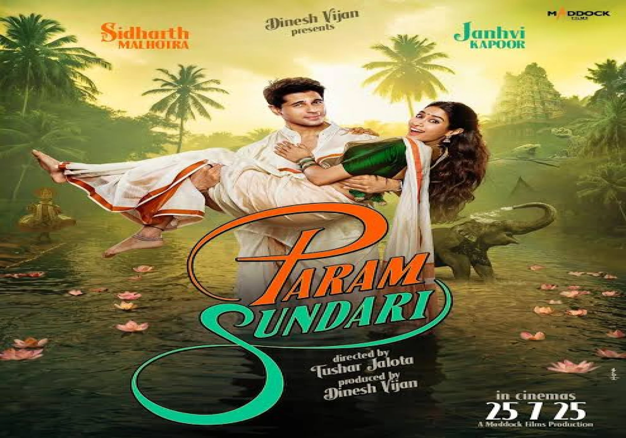 Sidharth Malhotra & Janhvi Kapoor Wrap Up Kerala Schedule of Param Sundari Sidharth Malhotra & Janhvi Kapoor Wrap Up Kerala Schedule of Param Sundari